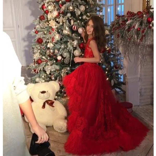 amazing feather toddler girls pageant dresses jewel neck appliqued high low flower girl dress beaded tulle first communion gowns, White;red
amazing feather toddler girls pageant dresses jewel neck appliqued high low flower girl dress beaded tulle first communion gowns, White;red