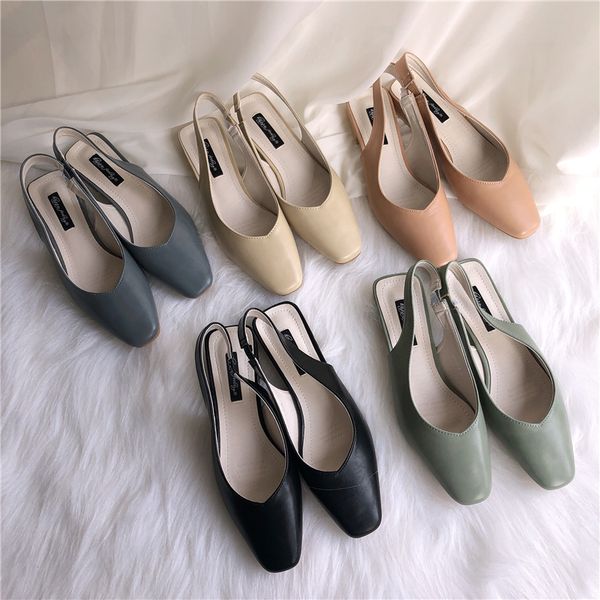2019 shallow di lan mouth small square thin low help leisure time sandals will code color single shoe, Black
2019 shallow di lan mouth small square thin low help leisure time sandals will code color single shoe, Black