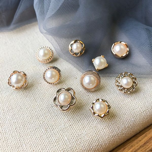 designer fashion pearl crystal with gold plated cufflinks cuff links for men or women model no. ne1087, Silver
designer fashion pearl crystal with gold plated cufflinks cuff links for men or women model no. ne1087, Silver