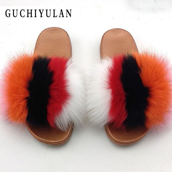 2019 tropical gold pvc soles fur slides women's real raccoon fur slippers shoes fluffy sliders retail wholesale, Black
2019 tropical gold pvc soles fur slides women's real raccoon fur slippers shoes fluffy sliders retail wholesale, Black