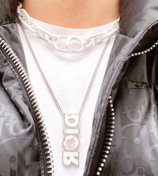 master design jewelry resin pendant necklace fashion simple men's and women's letter necklace, Silver
master design jewelry resin pendant necklace fashion simple men's and women's letter necklace, Silver