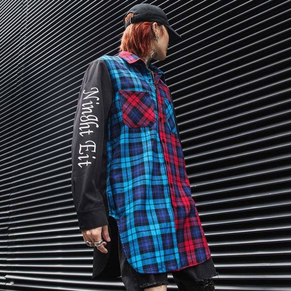 spring summer mens tees fashion streetwear hip hop patchwork plaid printed shirt male casual long sleeve dress shirt clothes, White;black
spring summer mens tees fashion streetwear hip hop patchwork plaid printed shirt male casual long sleeve dress shirt clothes, White;black