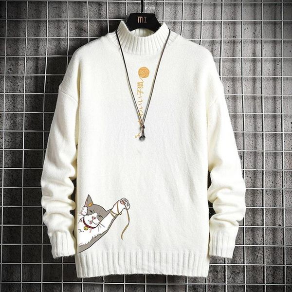 men's sweaters -4xl spring male sweater fashion long sleeve 2021 cat printed men, White;black
men's sweaters -4xl spring male sweater fashion long sleeve 2021 cat printed men, White;black