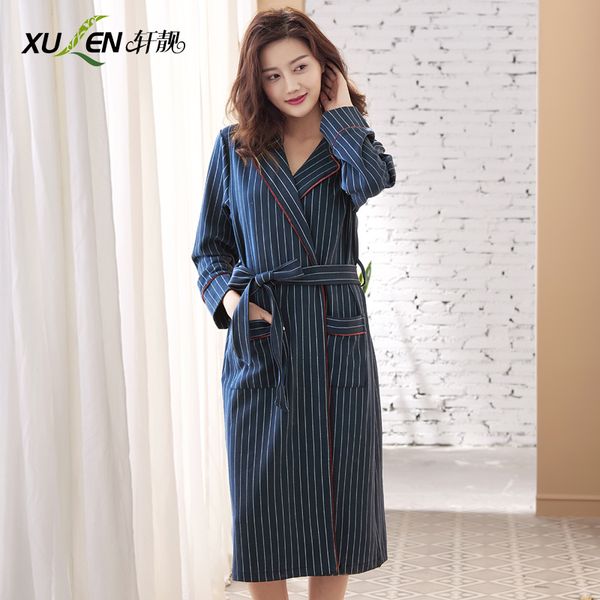 women nightwear stripped bathrobe kimono dressing gown spring sunmmer bath robe home sleep and lounge cotton sleepwear, Black;red
women nightwear stripped bathrobe kimono dressing gown spring sunmmer bath robe home sleep and lounge cotton sleepwear, Black;red