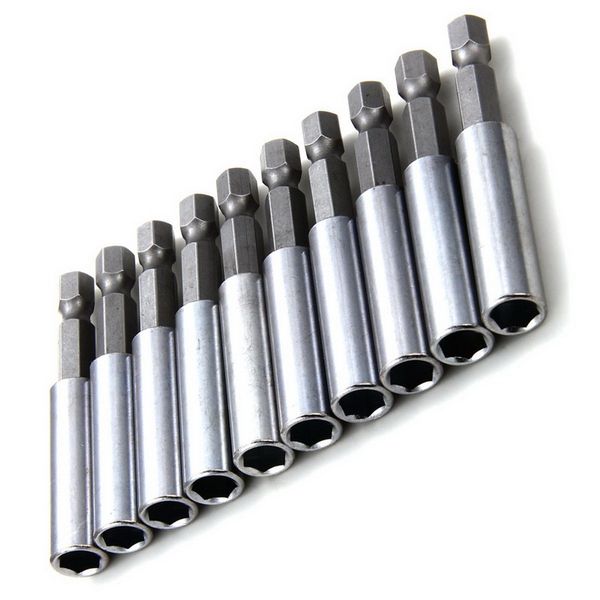 10 pieces 1/4" hex shank magnetic drill bit holder extension extender screwdriver extend socket bar rod
10 pieces 1/4" hex shank magnetic drill bit holder extension extender screwdriver extend socket bar rod