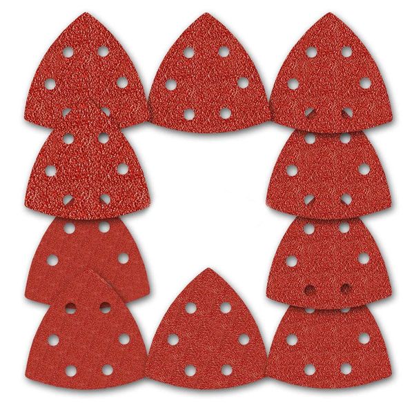 100 pieces 6 hole hook triangle sander sandpaper sanding paper assorted 4 grits for power random track sanders
100 pieces 6 hole hook triangle sander sandpaper sanding paper assorted 4 grits for power random track sanders