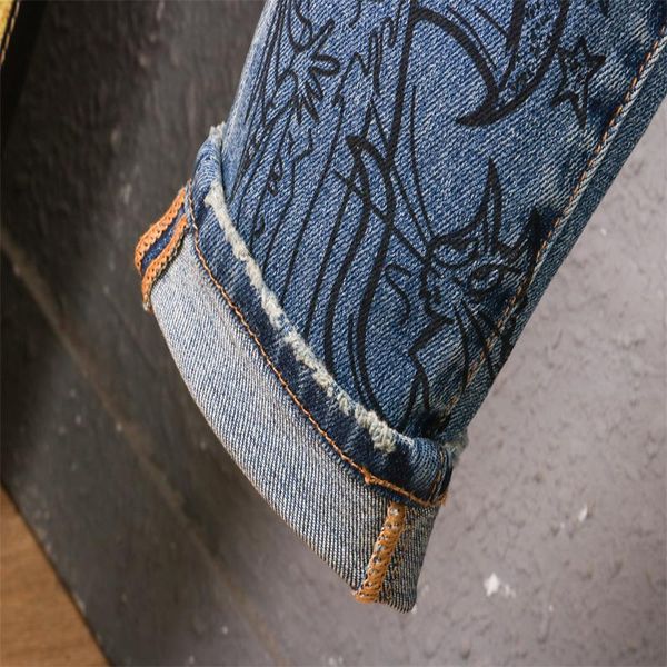 mens slim fit bleached all-match trend cotton pattern multiple colour/patch/letter/animal/embroidery/art youth pop denim for men pants, Blue
mens slim fit bleached all-match trend cotton pattern multiple colour/patch/letter/animal/embroidery/art youth pop denim for men pants, Blue