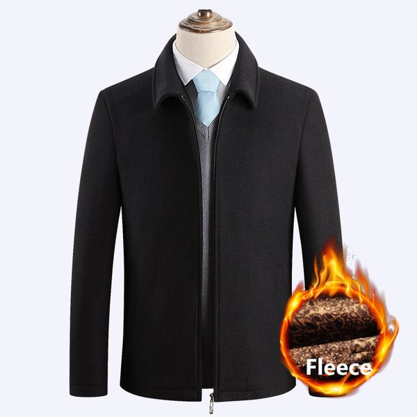 winter fleece wool coat casual slim fit peacoat thick warm windbreaker jackets casaco masculino palto trench male woolen coats, Black
winter fleece wool coat casual slim fit peacoat thick warm windbreaker jackets casaco masculino palto trench male woolen coats, Black
