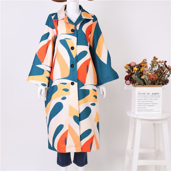 fashion printed colour long sleeve coat jackets new autumn winter female long jacket casual women's outwear, Black
fashion printed colour long sleeve coat jackets new autumn winter female long jacket casual women's outwear, Black