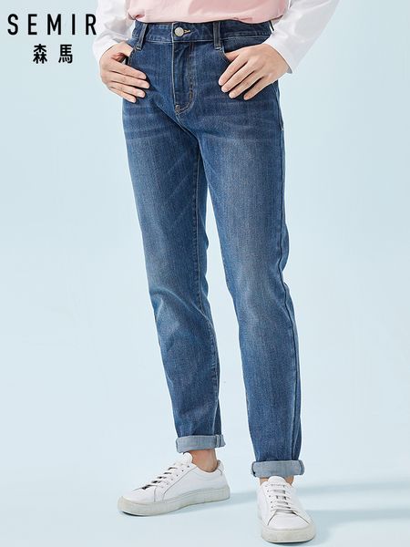 semir jeans for men mens stretchy skinny jeans in soft cotton in washed denim with mock front pocket zip fly with button, Blue
semir jeans for men mens stretchy skinny jeans in soft cotton in washed denim with mock front pocket zip fly with button, Blue