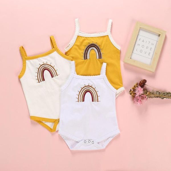 sweet summer baby girl clothes sets sleeveless sling rainbow embroidery bodysuits sunsuit baby, Blue
sweet summer baby girl clothes sets sleeveless sling rainbow embroidery bodysuits sunsuit baby, Blue