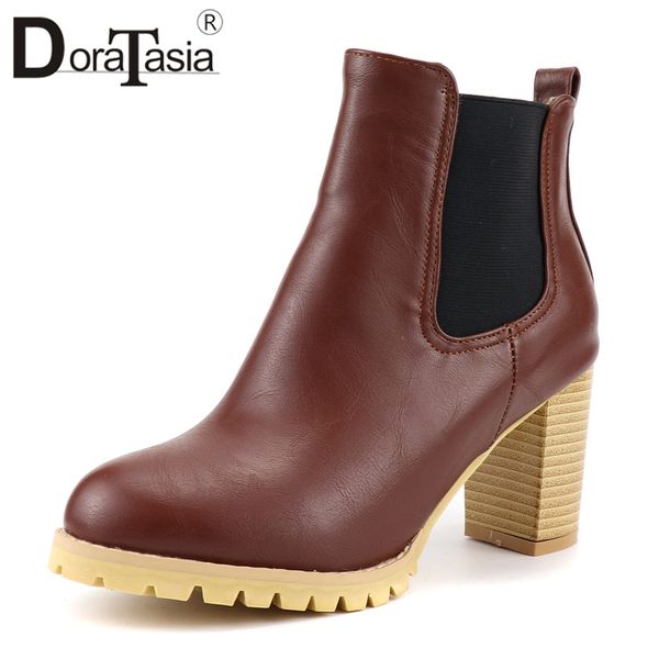 doratasia new popular ladies high heels shoes women autumn winter ankle boots for women slip on shoes woman big size 34-43, Black
doratasia new popular ladies high heels shoes women autumn winter ankle boots for women slip on shoes woman big size 34-43, Black