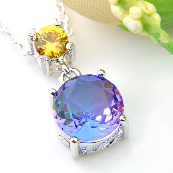 wholesale luckyshine 12 pieces/lot new round bi color tourmaline gemstone silver women wedding pendant necklaces weddings jewelry
wholesale luckyshine 12 pieces/lot new round bi color tourmaline gemstone silver women wedding pendant necklaces weddings jewelry