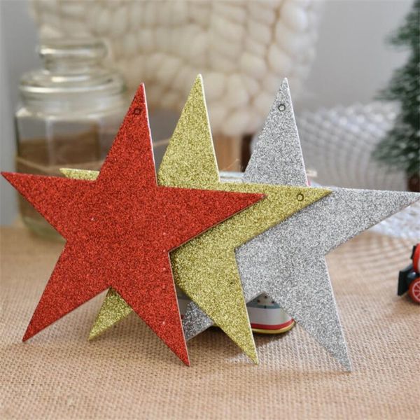 5pcs/pack christmas tree decorations glitter sequins five-pointed 15cm star christmas decoration pendant home decor
5pcs/pack christmas tree decorations glitter sequins five-pointed 15cm star christmas decoration pendant home decor