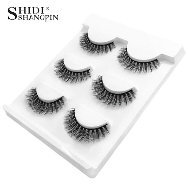 shidishangpin 3 pairs 3d mink eyelashes cruelty-lashes handmade reusable natural eyelashes extension false lashes makeup
shidishangpin 3 pairs 3d mink eyelashes cruelty-lashes handmade reusable natural eyelashes extension false lashes makeup