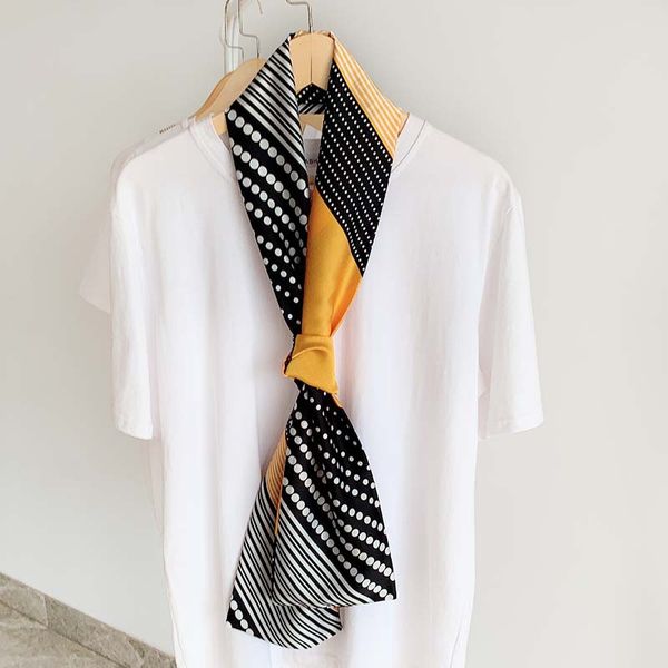 140cm*14cm thin narrow long scarf women ladies professional point print elegant silk scarf bag decorative ribbon, Blue;gray
140cm*14cm thin narrow long scarf women ladies professional point print elegant silk scarf bag decorative ribbon, Blue;gray
