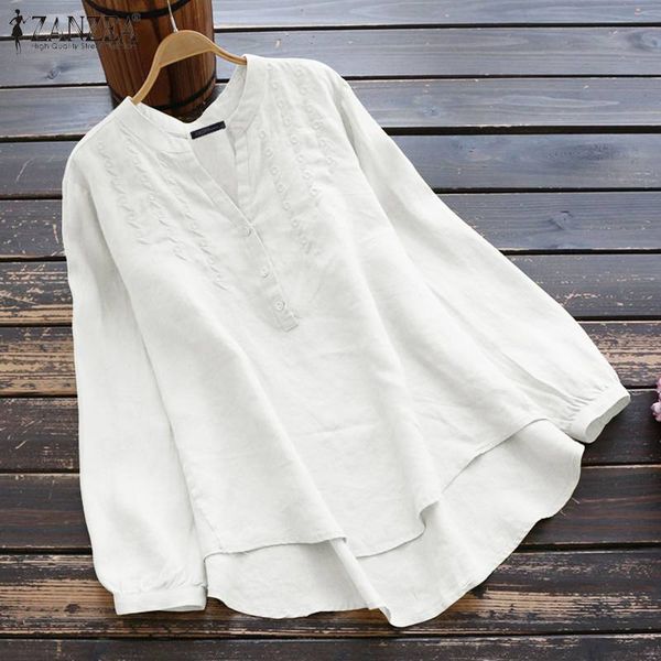 zanzea women tunic 2019 autumn vintage embroidery blouse ladies casual loose shirt cotton solid long sleeve button blusas, White
zanzea women tunic 2019 autumn vintage embroidery blouse ladies casual loose shirt cotton solid long sleeve button blusas, White