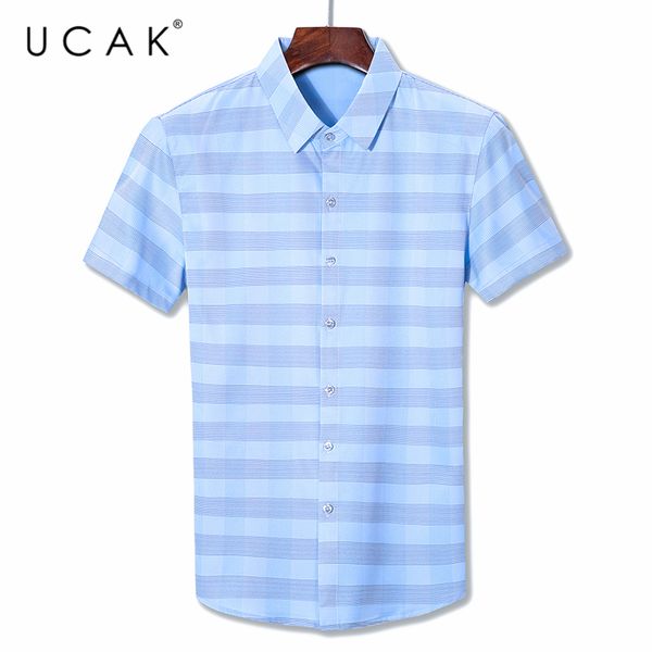 ucak brand 2020 new summer arrival striped short sleeve shirts men clothes turn-dwon collar shirt clothing streetwear u6045, White;black
ucak brand 2020 new summer arrival striped short sleeve shirts men clothes turn-dwon collar shirt clothing streetwear u6045, White;black