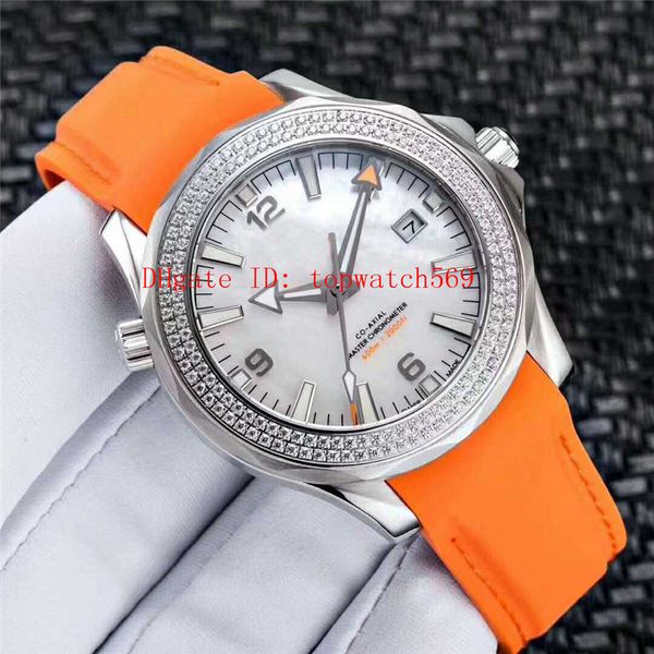 41mm mens watches casual watch diamond watch swiss 8500 automatic mechanical 28800 vph mother-of-pearl dial sapphire diamond bezel, Slivery;brown
41mm mens watches casual watch diamond watch swiss 8500 automatic mechanical 28800 vph mother-of-pearl dial sapphire diamond bezel, Slivery;brown