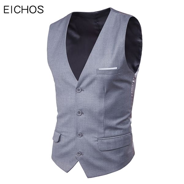 new men vest wedding grey black solid waistcoat business party vests slim casual sleeveless single breasted suit vests for men, Black;white
new men vest wedding grey black solid waistcoat business party vests slim casual sleeveless single breasted suit vests for men, Black;white