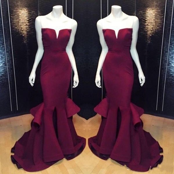 New Designer Burgundy Mermaid Prom Dresses 2019 Sweetheart Ruffles Floor Length Evening Gowns Pageant Formal Dresses Evening
New Designer Burgundy Mermaid Prom Dresses 2019 Sweetheart Ruffles Floor Length Evening Gowns Pageant Formal Dresses Evening