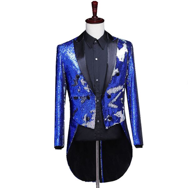 men royal blue blazer masculino slim fit terno masculino slim wedding party dresses ropa formal hombre long sequin stage jacket, White;black
men royal blue blazer masculino slim fit terno masculino slim wedding party dresses ropa formal hombre long sequin stage jacket, White;black