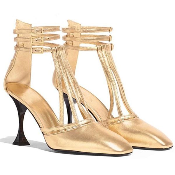 laminated lambskin gold sandals for women shoes high heels pumps dress wedding ladies shoes square toe strappy zapatos mujer, Black
laminated lambskin gold sandals for women shoes high heels pumps dress wedding ladies shoes square toe strappy zapatos mujer, Black