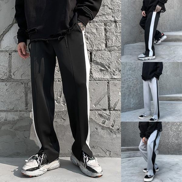 men's pants streetwear joggers strip pant european and american street fashion solid color casual pants pantalones hombre#g1, Black
men's pants streetwear joggers strip pant european and american street fashion solid color casual pants pantalones hombre#g1, Black