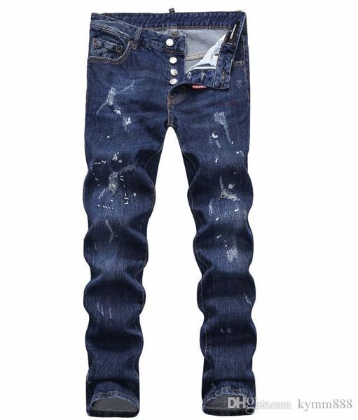 european standing men's jeans, men's jeans, a pair of skinny jeans and black embroidered skulls#084, Blue
european standing men's jeans, men's jeans, a pair of skinny jeans and black embroidered skulls#084, Blue