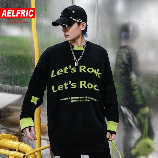 aelfric hip hop patchwork letter printed knitted pullover mens 2019 harajuku color clock fashion male casual sweater streetwear, White;black
aelfric hip hop patchwork letter printed knitted pullover mens 2019 harajuku color clock fashion male casual sweater streetwear, White;black
