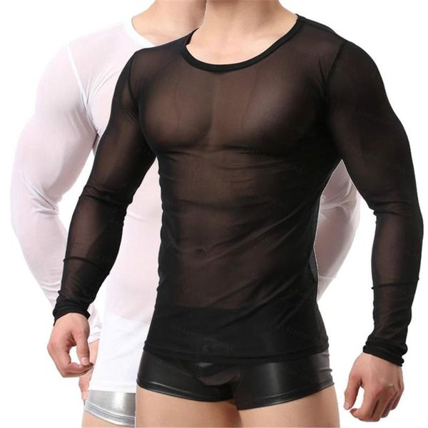 unisexgauze sheer black & white tees undershirts see through long sleeve shirts women&men's mesh sleepwear, Black;brown
unisexgauze sheer black & white tees undershirts see through long sleeve shirts women&men's mesh sleepwear, Black;brown
