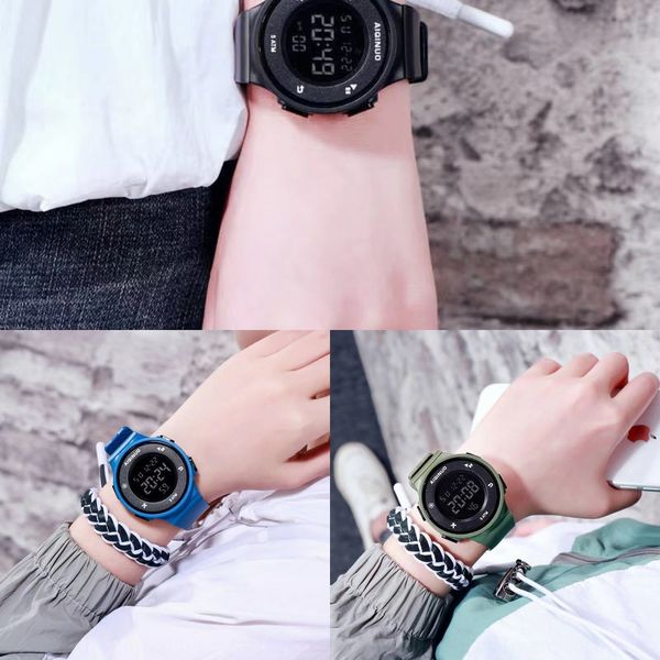 2vhqd outdoor luminous children's luminous electronic watch swimming running timing multifunctional watch male primary and secondary sc, Blue
2vhqd outdoor luminous children's luminous electronic watch swimming running timing multifunctional watch male primary and secondary sc, Blue