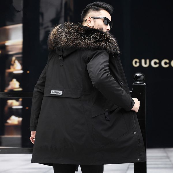 real fur coat winter jacket men real fur liner parka men clothes 2019 raccoon collar warm parkas plus size 6xl my5137, Black
real fur coat winter jacket men real fur liner parka men clothes 2019 raccoon collar warm parkas plus size 6xl my5137, Black