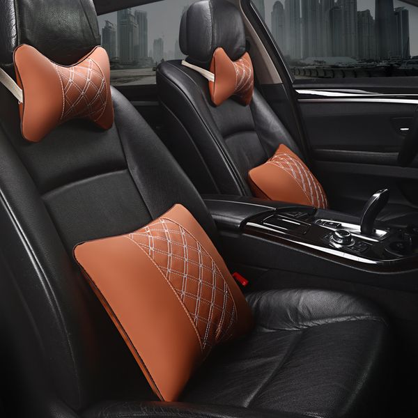kkysyelva leather car headrest pillow neck pillows lumbar support for office chair waist back support car styling
kkysyelva leather car headrest pillow neck pillows lumbar support for office chair waist back support car styling