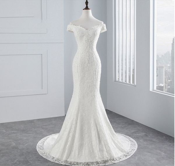 ivory white mermaid off shoulder wedding dresses 2020 lace bridal gowns sweep train bride dress robe de mariee
ivory white mermaid off shoulder wedding dresses 2020 lace bridal gowns sweep train bride dress robe de mariee