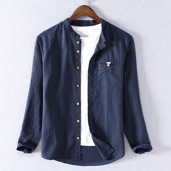 stand collar cotton and linen brand shirt men fashion spring shirts for men flax casual shirt mens comfortable shirts male, White;black
stand collar cotton and linen brand shirt men fashion spring shirts for men flax casual shirt mens comfortable shirts male, White;black