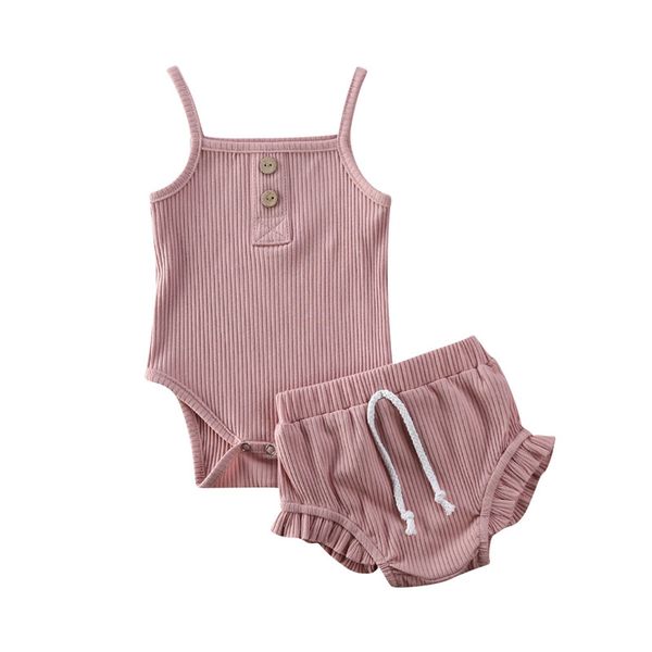 clothing sets baby girl 0-24m clothes summer solid color knitted cotton sling romper ruffle short pants 2pcs outfits sunsuit, White
clothing sets baby girl 0-24m clothes summer solid color knitted cotton sling romper ruffle short pants 2pcs outfits sunsuit, White