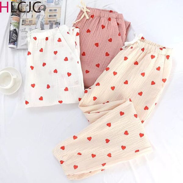 spring and summer new ladies leisure heart printed crepe cotton sleeping pants loose comfort pants sleep bottoms soft housewear, Black;red
spring and summer new ladies leisure heart printed crepe cotton sleeping pants loose comfort pants sleep bottoms soft housewear, Black;red
