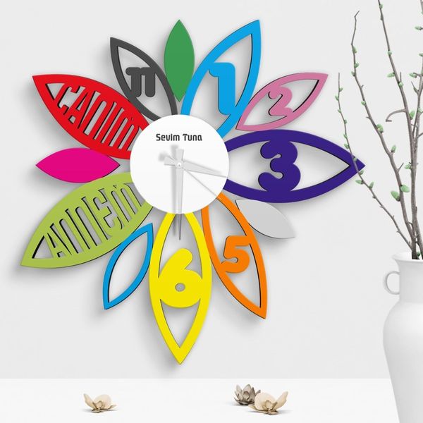 персонализированные дорогая мама большие деревянные настенные часы (модель 2-2) часы настенные