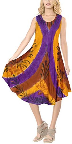 la leela women's long beach dress swimsuit cover up rayon tie dye loose tank top, Black;gray
la leela women's long beach dress swimsuit cover up rayon tie dye loose tank top, Black;gray