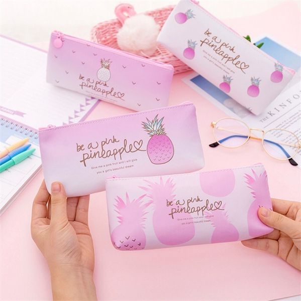 korean version of the student cute pineapple pen bag small fresh pu pencil bag fruit cute pencil pouch large pouch
korean version of the student cute pineapple pen bag small fresh pu pencil bag fruit cute pencil pouch large pouch