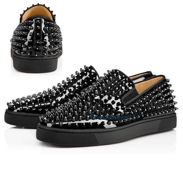 fashion red bottoms shoes studded spikes flat casual sneakers for men women low cut suede glitter party lovers wedding genuine leather rivet, Black
fashion red bottoms shoes studded spikes flat casual sneakers for men women low cut suede glitter party lovers wedding genuine leather rivet, Black