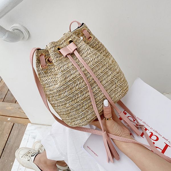 local stock beach solid string mini bucket bags female summer knitting straw bags sweet casual holiday crossbody bag handbags 
local stock beach solid string mini bucket bags female summer knitting straw bags sweet casual holiday crossbody bag handbags