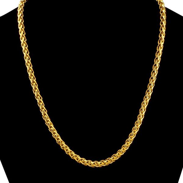 classic massive mens chain 18k yellow gold filled byzantine necklace chain gift 60cm long personalized jewelry, Silver
classic massive mens chain 18k yellow gold filled byzantine necklace chain gift 60cm long personalized jewelry, Silver