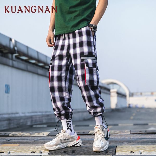kuangnan клетчатые японские уличные штаны мужские брюки jogger хип-хоп брюки мужские брюки jogger sweat joggers спортивные штаны 2019, Black
kuangnan клетчатые японские уличные штаны мужские брюки jogger хип-хоп брюки мужские брюки jogger sweat joggers спортивные штаны 2019, Black