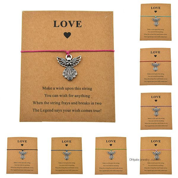 new vintage guardian angel charm adjustable string bracelets for lovers women men lucky birthday gifts love card jewelry, Golden;silver
new vintage guardian angel charm adjustable string bracelets for lovers women men lucky birthday gifts love card jewelry, Golden;silver