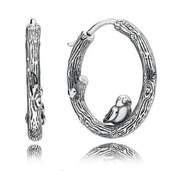 original 925 sterling silver spring bird stand on branch by nature pan earrings for women wedding gift fine jewelry, Golden;silver
original 925 sterling silver spring bird stand on branch by nature pan earrings for women wedding gift fine jewelry, Golden;silver