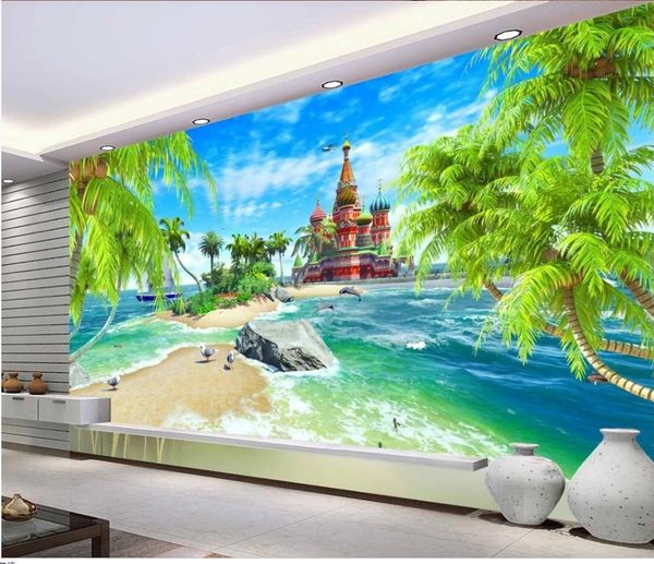 custom wallpaper for walls 3 d for living room seaside tree beach castle background wall
custom wallpaper for walls 3 d for living room seaside tree beach castle background wall