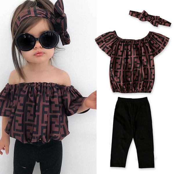 fashion girl suit one-letter collared letter print + trousers + hairband three-piece set of children kid baby girl wear, White
fashion girl suit one-letter collared letter print + trousers + hairband three-piece set of children kid baby girl wear, White