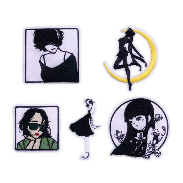 punk girl appliques patches stickers shirt bag clothing badges iron on patch t-shirt appliques diy clothes accessories, Black
punk girl appliques patches stickers shirt bag clothing badges iron on patch t-shirt appliques diy clothes accessories, Black